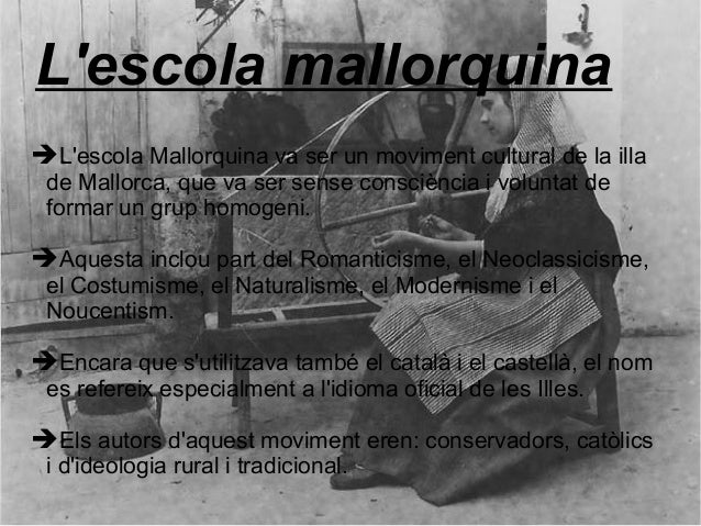 Resultado de imagen de escola mallorquina