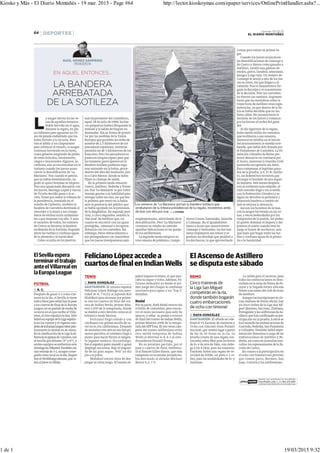 Kiosko y Más - El Diario Montañés - 19 mar. 2015 - Page #64 http://lector.kioskoymas.com/epaper/services/OnlinePrintHandler.ashx?...
1 de 1 19/03/2015 9:32
 