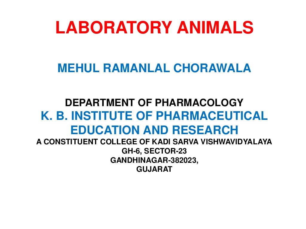 Laboratory animals