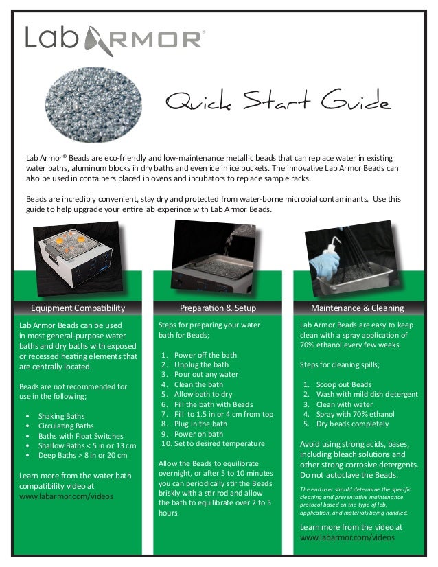 Lab Armor Beads Quick Start Guide