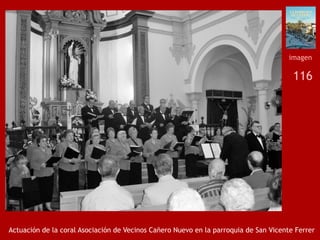 116
Actuación de la coral Asociación de Vecinos Cañero Nuevo en la parroquia de San Vicente Ferrer
imagen
 