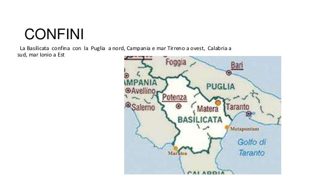 Con Chi Confina La Basilicata