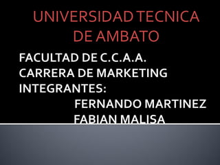 UNIVERSIDAD TECNICA
    DE AMBATO
 