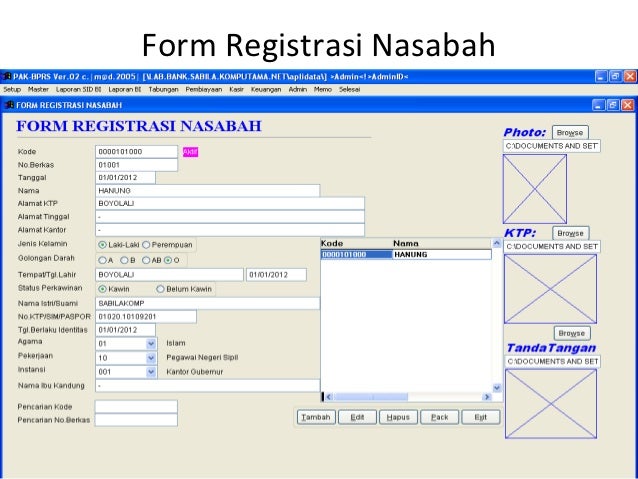 Software Lab Bank Mini Syariah