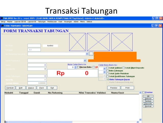 Software Lab Bank Mini Syariah Software Lab Bank Mini Syariah