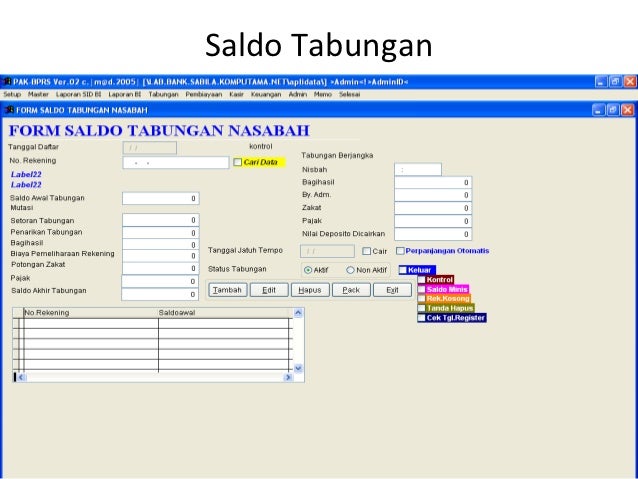 Software Lab Bank Mini Syariah