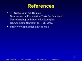 Nonparametric Thresholding Methods Slide Deck | PPT