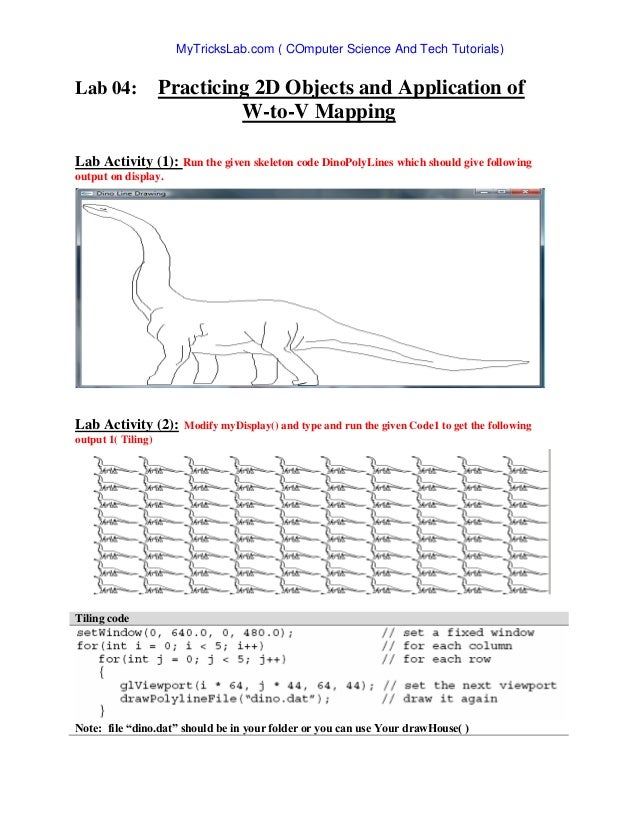 Lab computer graphics opengl