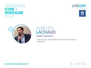 Directeur du Développement des Marchés de
Paiement
 