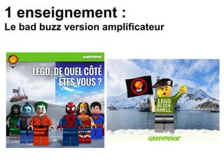 1 enseignement :
Le bad buzz version amplificateur
 