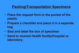 Packing List From Lab Lab component of dx tb | PPT