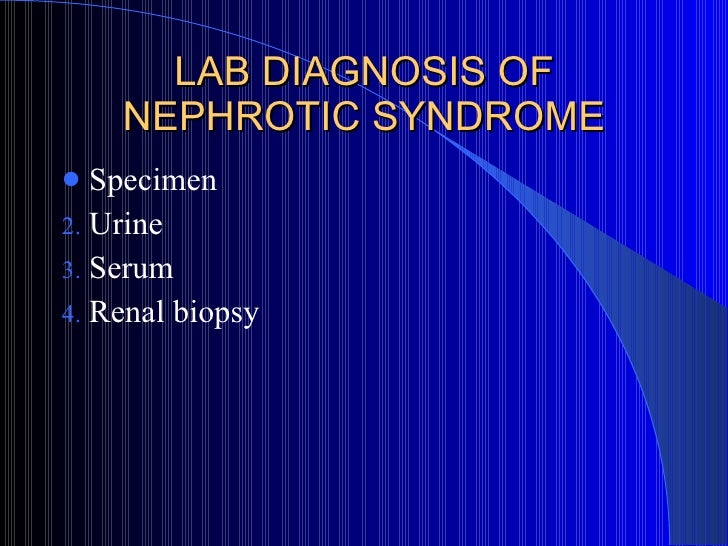 Lab Diag Nephrotic Synd 2003