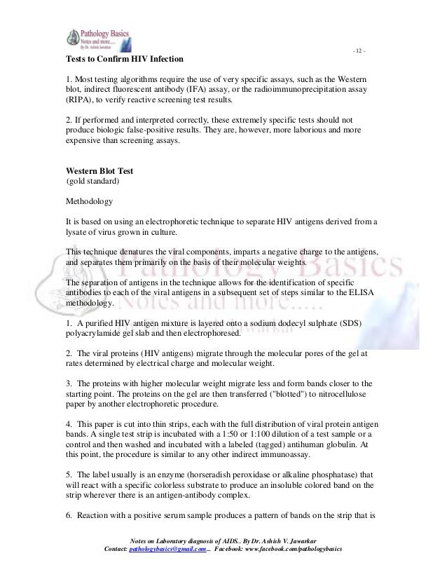 LABORATORY DIAGNOSIS OF HIV AIDS