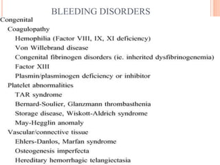 Lab diagnosis of bleeding disorders Dr chithra p | PPT