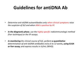 Antidsd Lab Lab diagnosis of ctd By Dr Arif Iqbal MD Dermatology UCMS & GTBH | PPTX