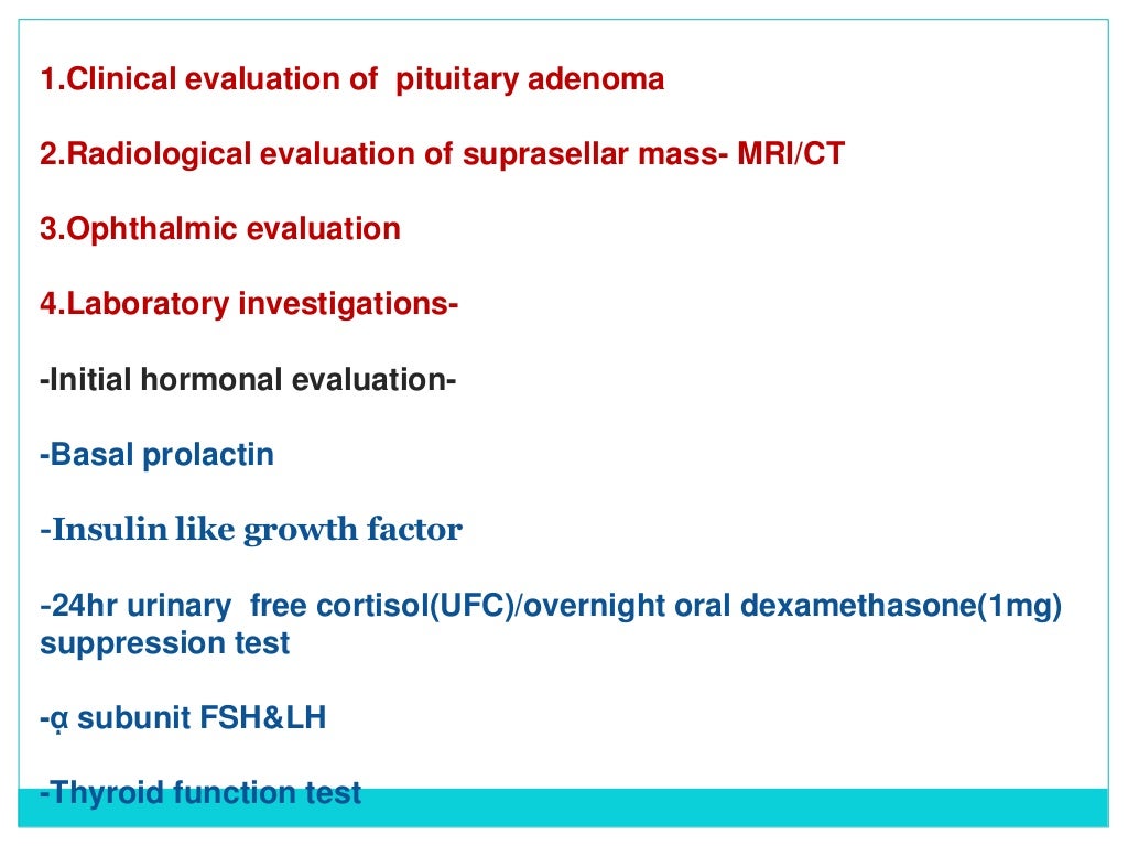 Lab diagnosis of pituitary tumors