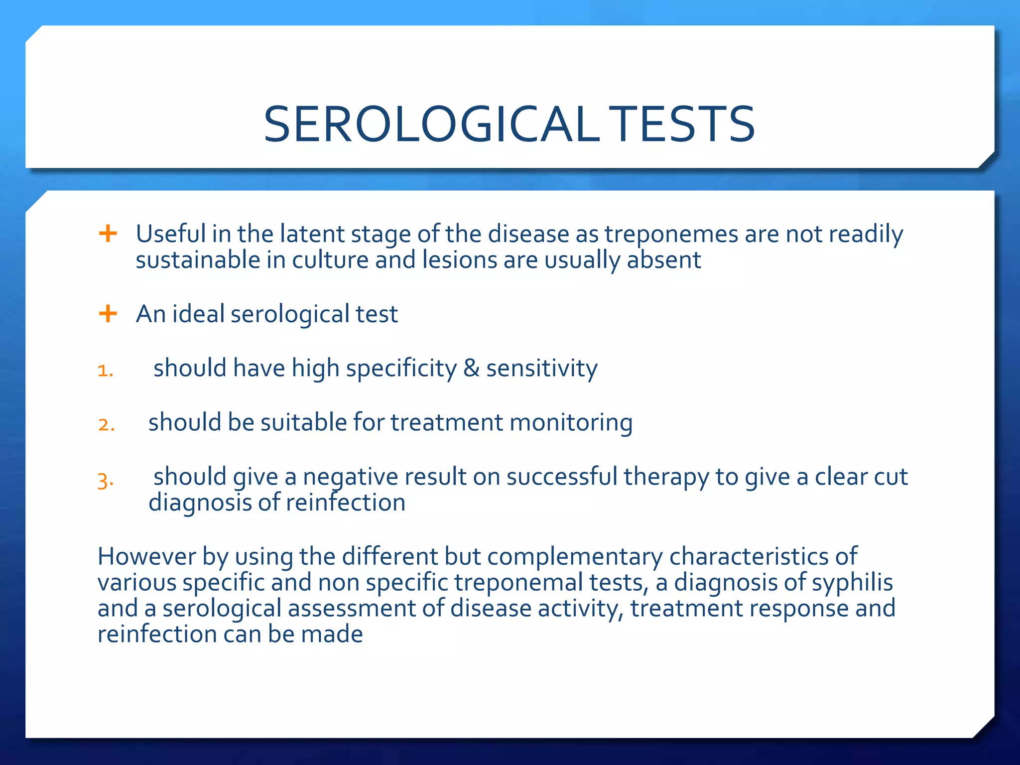 Lab diagnosis of syphilis | PPTX