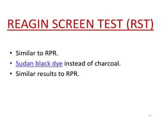 What Is Rpr Screen LAB DIAGNOSIS OF SYPHILIS.pptx