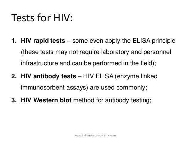 Lab diagnosis of HIV i...