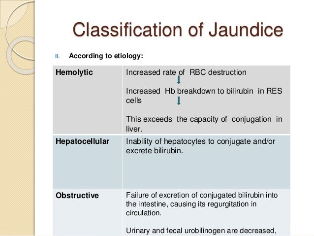 laboratory diagnosis of jaundice an increase in the rate of red blood cell breakdown causes which form of jaundice