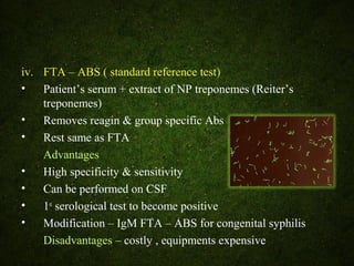 Lab diagnosis of syphilis | PPT