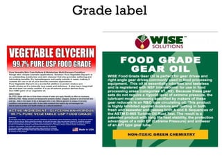 Grade label
 