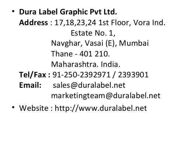 Aa labels pvt ltd