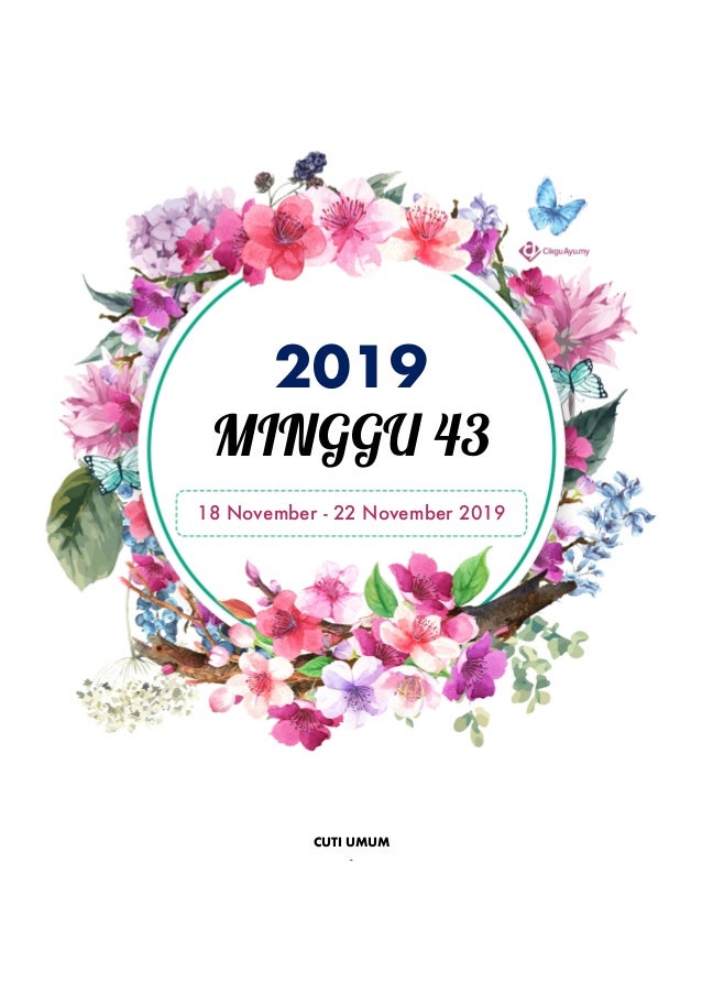Label Minggu Persekolahan 2019 B