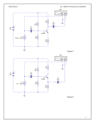 Electrónica Lic. Robert Portocarrero Gamboa
7
Figura 3
Figura 4
 