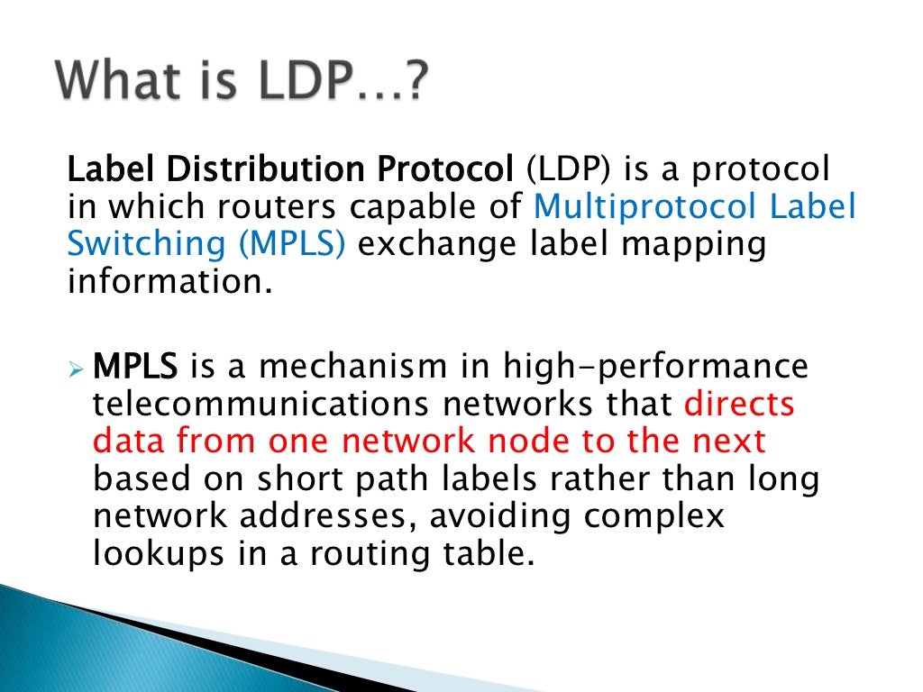 Label Distribution Protocol