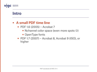 Pdf Standards PDF standards & PDF/X-4 | PDF