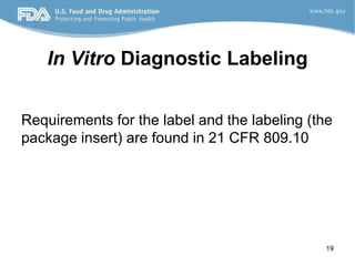 Package Inser Labeling Labeling-Overview.pdf according to food and drug administration | PDF