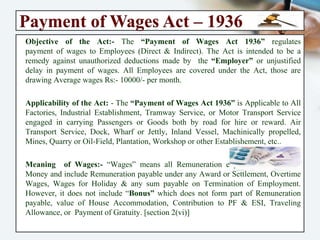 Guidelines @ Wages Act
Time of Wages Payment :
If the Employee strength is Less then “1000” in any Organization, then Wage...