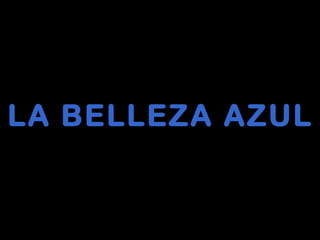 LA BELLEZA AZULLA BELLEZA AZUL
 
