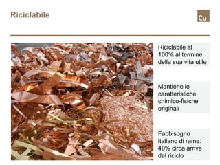 Materiali Riciclabili Rame La bellezza del rame | PDF