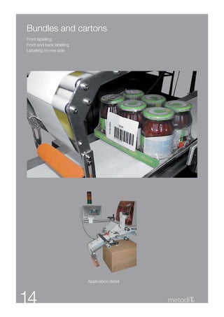 Bundles and cartons
Front labelling
Front and back labelling
Labelling on one side




                           Application detail




14                                              9
 