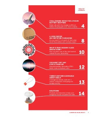 3DANGEROUS GOODS REPORT
Challenging skies for lithium
battery shippers
Retail rolls with the changes as lithium
battery sh...