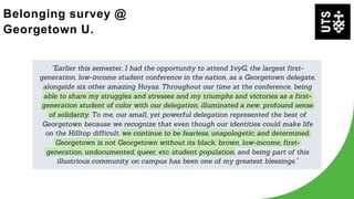 Belonging survey @
Georgetown U.
 