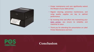 Label Printer Maintenance and Care Extending the Lifespan of Your