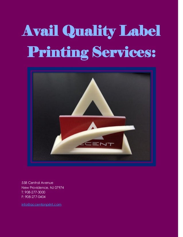 Label printing companies