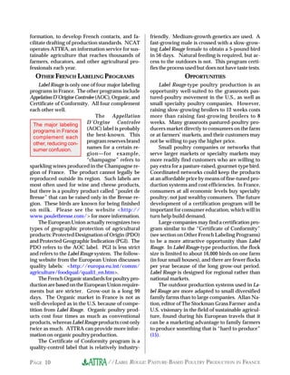 Label Rouge: Pasture-Based Poultry Production in France | PDF