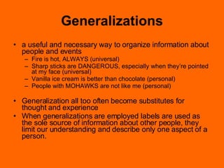 Labels And Stereotypes | PPT