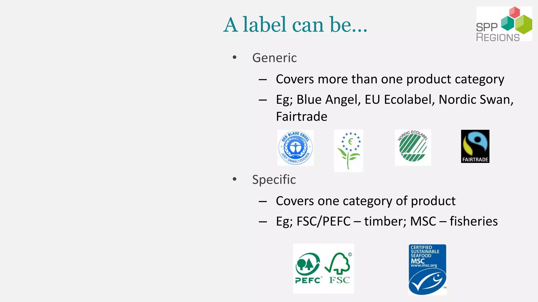 Use of Labels in Sustainable Procurement | PDF