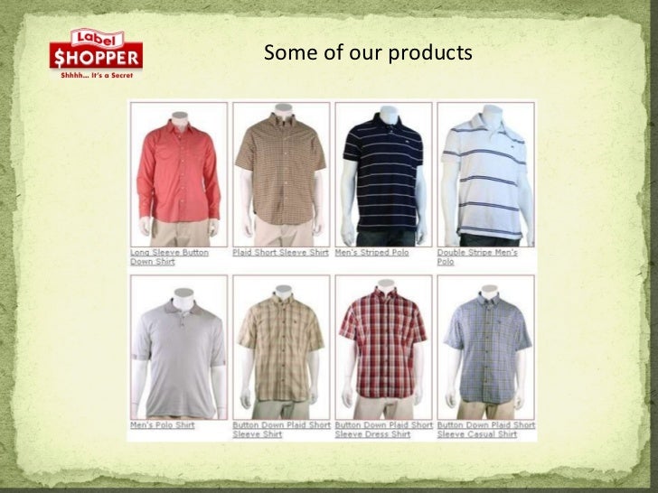 Labels clothing store website