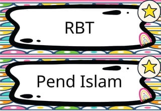 LABEL SUBJEK papan kenyataan bilik darjah | PPTX