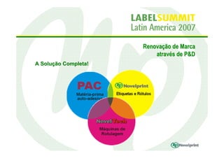 Renovação de Marca
                          através de P&D
A Solução Completa!
 