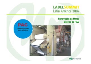 Renovação de Marca
    através de P&D
 