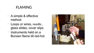 Science Flaming Loop Lab Equipment and materials used in biological techniques | PPTX