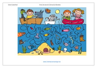 Ginés Ciudad-Real Fichas de atención Coloreamos Mandalas
www.orientaccionandujar.es
 