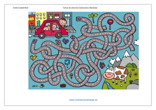 Ginés Ciudad-Real Fichas de atención Coloreamos Mandalas
www.orientaccionandujar.es
 